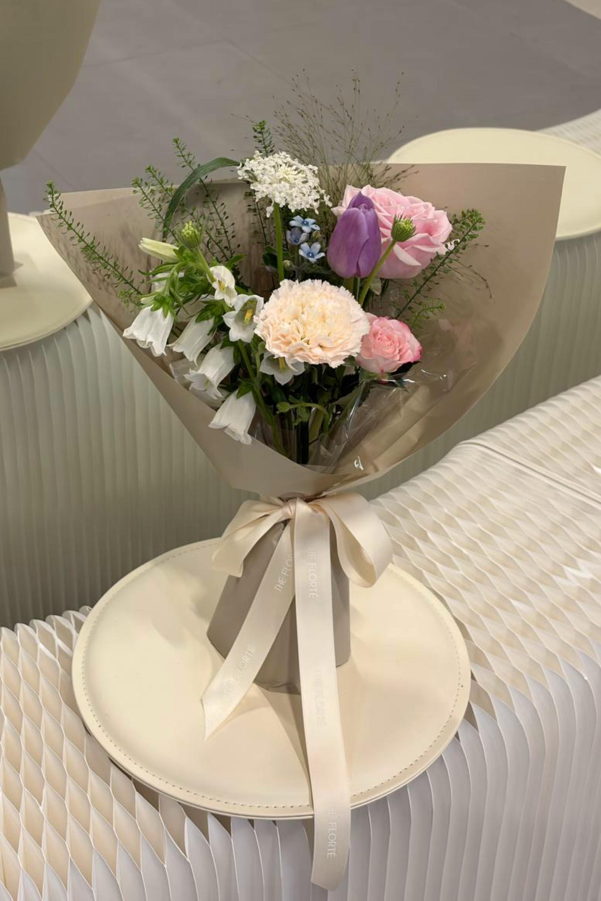 petite Mother's Day bouquet tulips carnations roses Singapore — The Florté