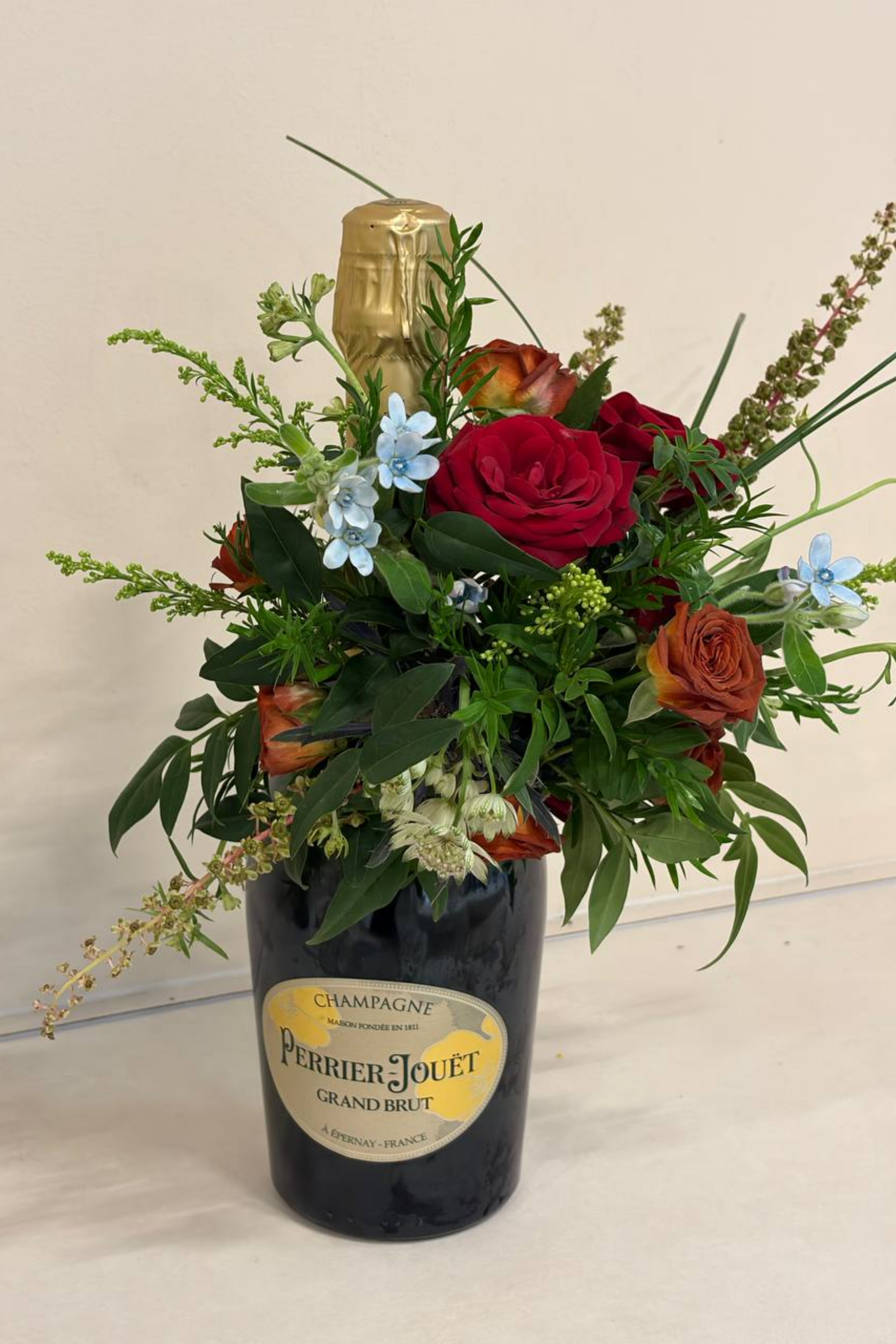 Bottle Corsage - (does not come with wine or champagne)