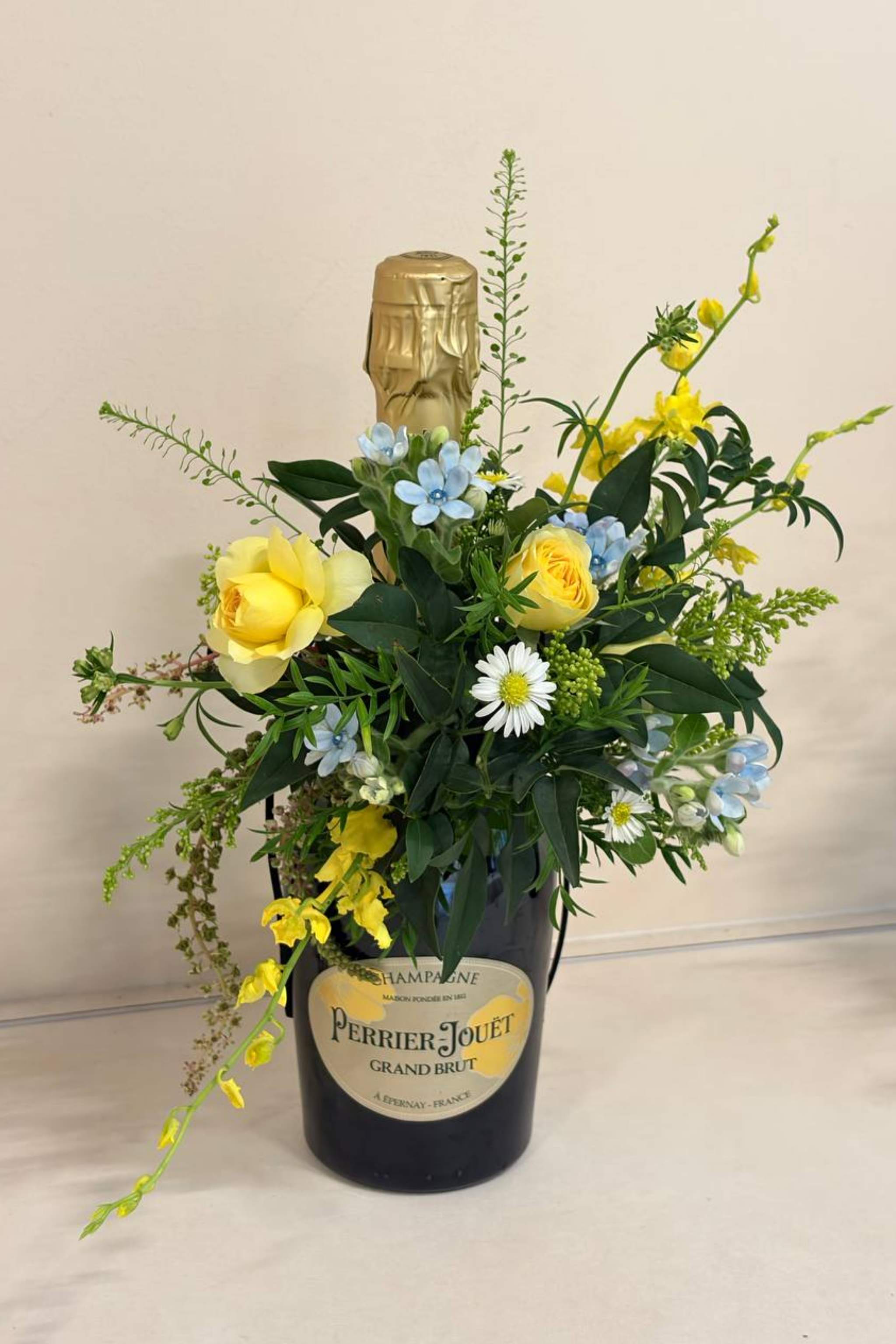 Bottle Corsage - (does not come with wine or champagne)