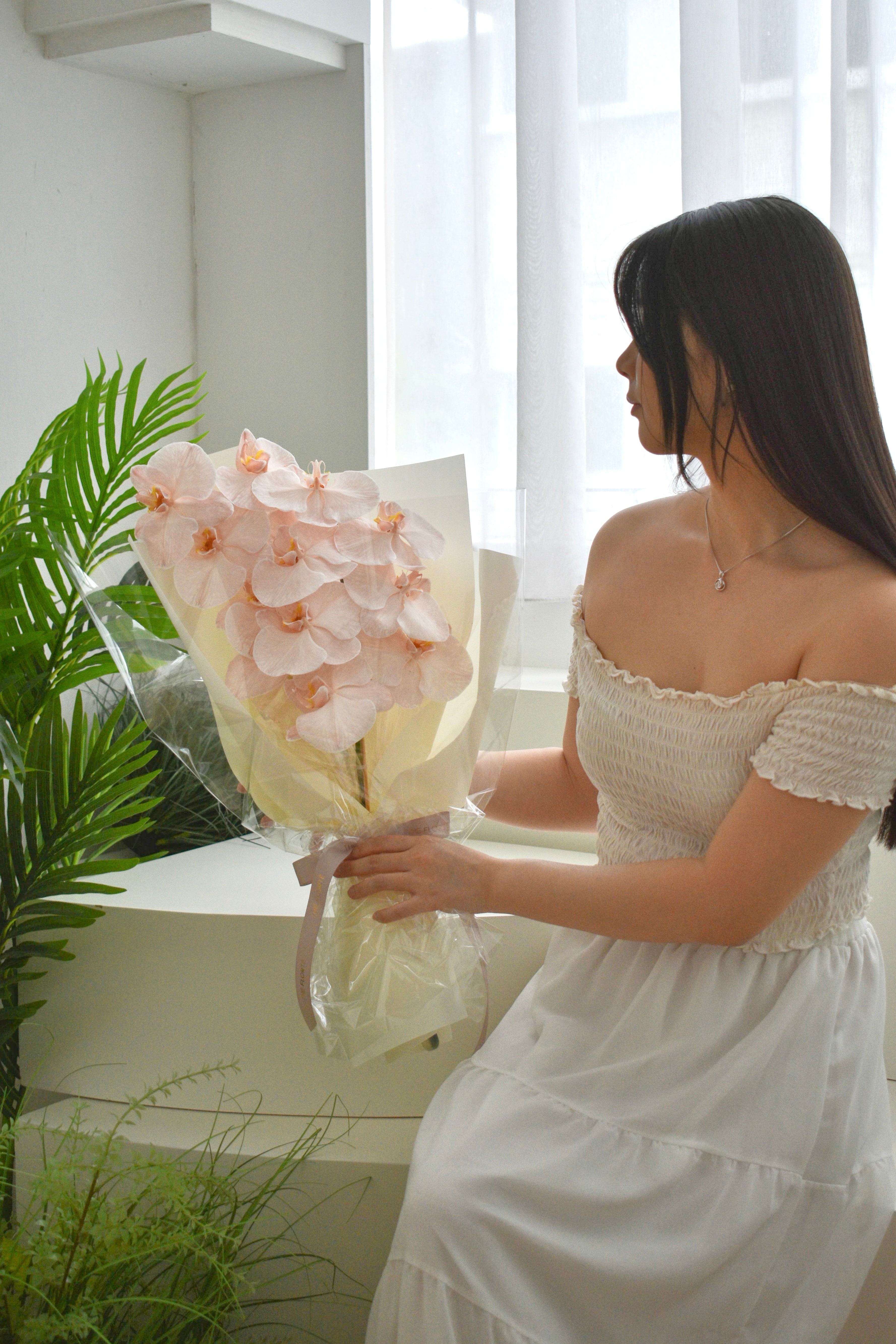 Bare Peach, Bouquet | Mother's Day Bouquet Orchid | MDAY26