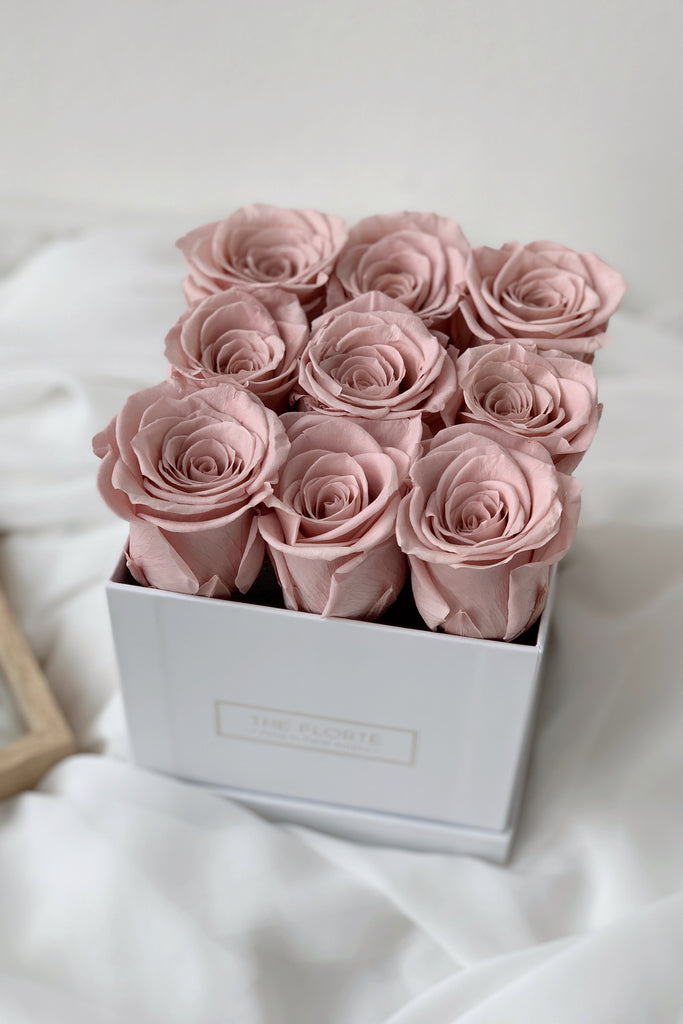 Dried Florals Blooming Blush and Forever roses