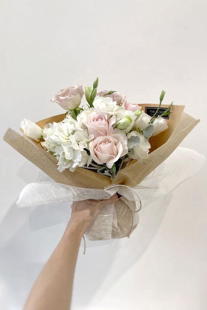 The Florté | Blush Chic, Bouquet, Hydrangea, Rose, Menta Rose, Blush Pink, Dahlia