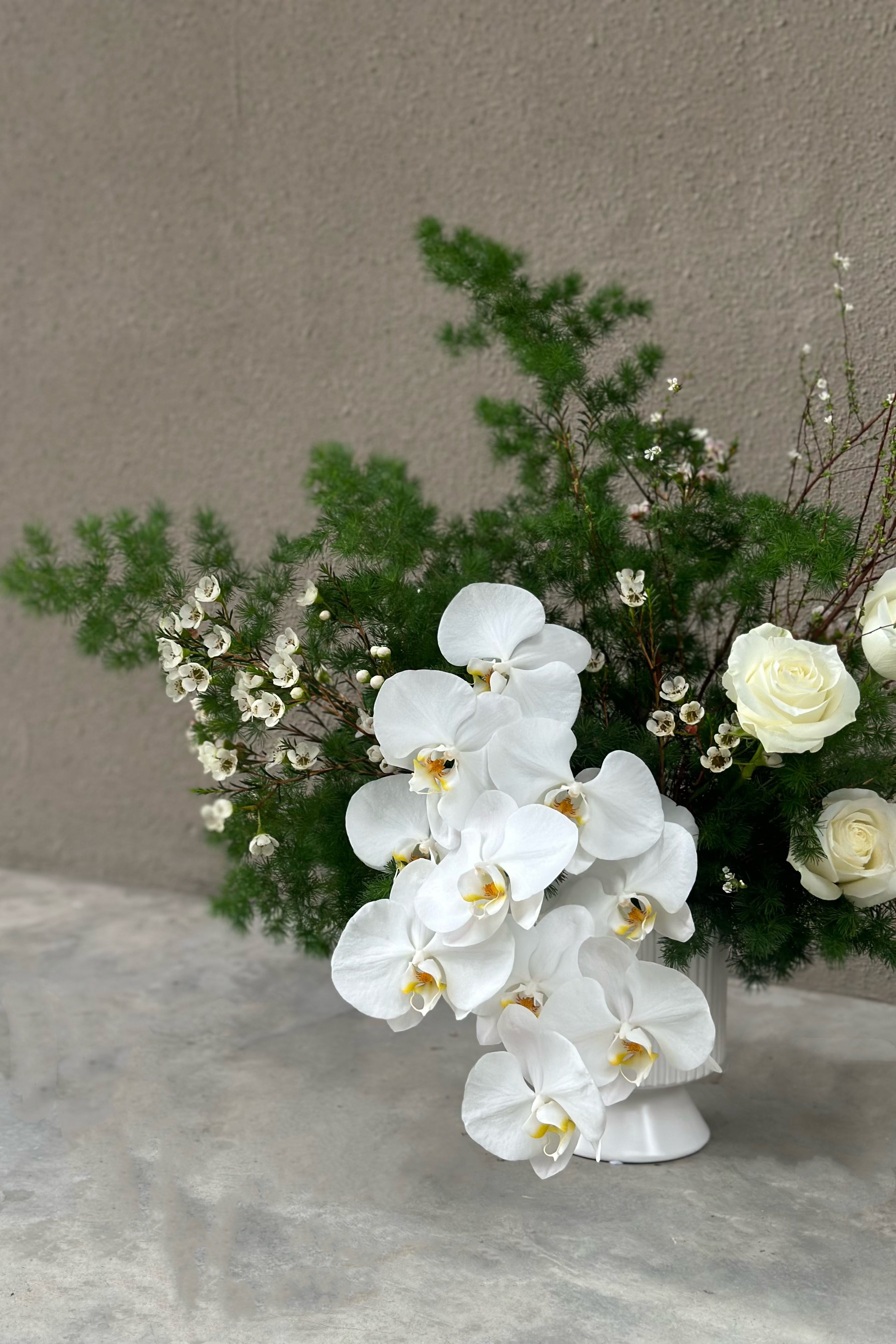 Orchids & Roses Table Vase