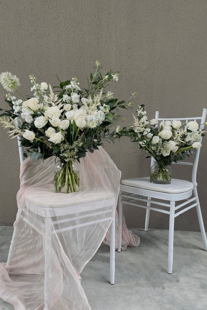 Fresh & White Table Vase Subscription 