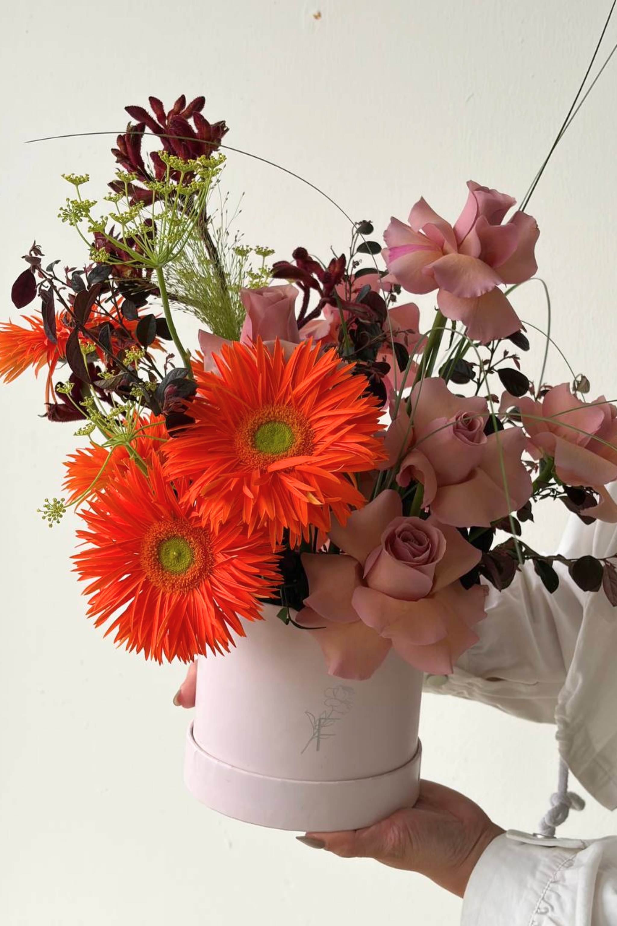 curated Mother's Day flower box gift mum Singapore same day delivery