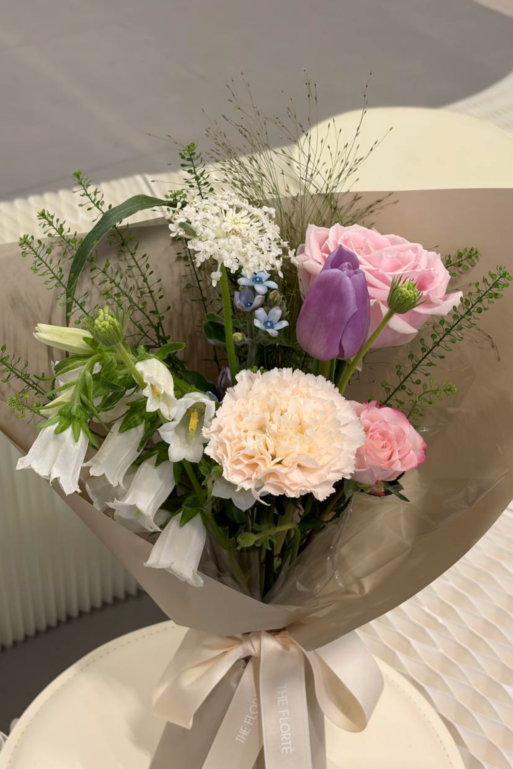 soft pink petite bouquet Mother's Day delivery Singapore