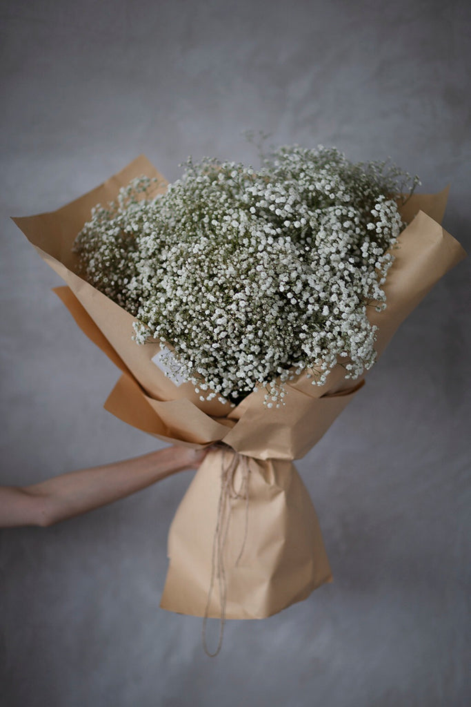 The Florté | So Full of Love, Bouquet, Baby's breath, Fluffy, Huge, Large, Excellence, Dreamy, Kraft Translucent Wrap, Impressive, Cheer up, Cheerful, Graduation, Classic, Youth